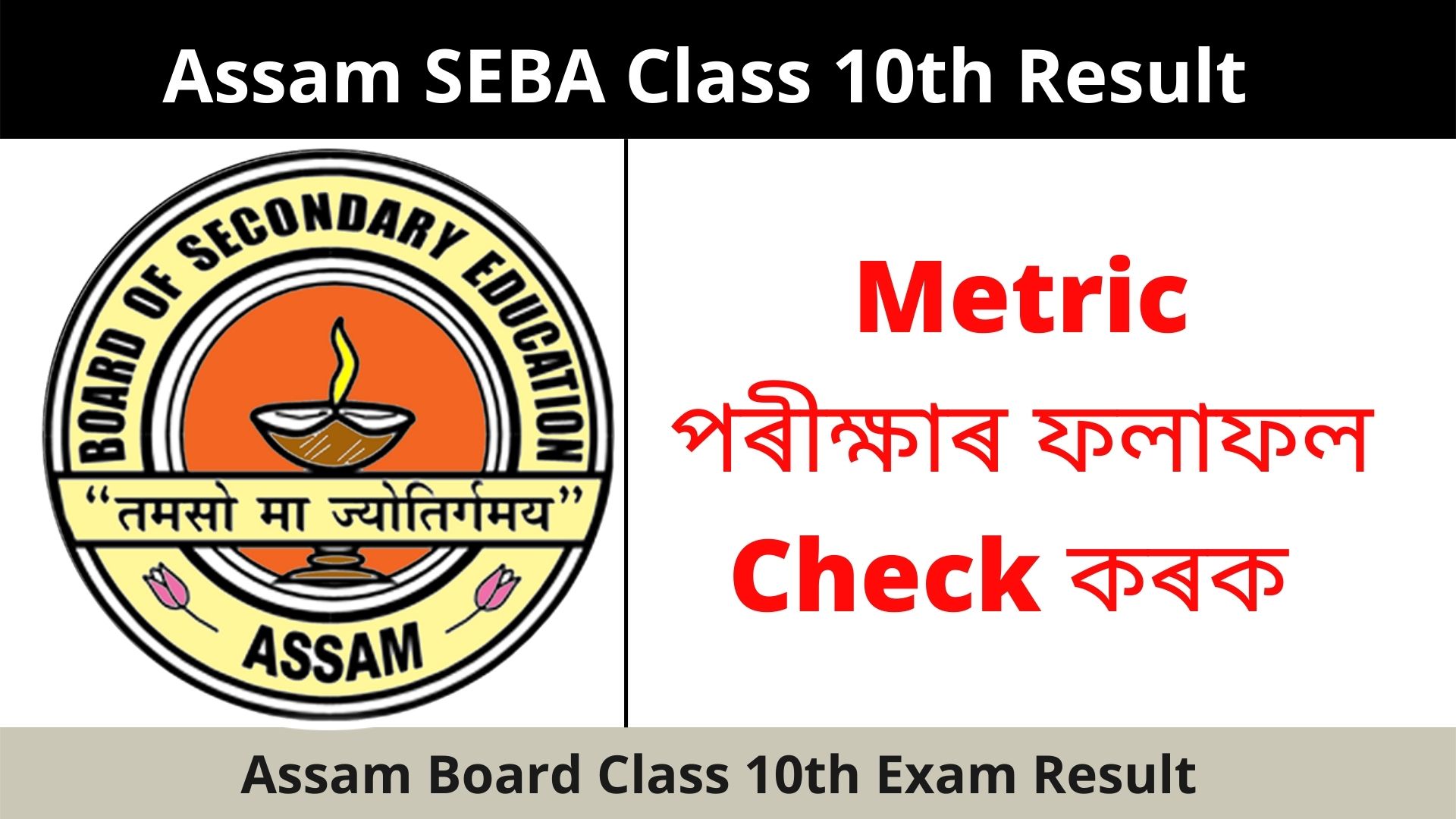 SEBA Result Assam 2024 HSLC Class 10th Result with Marksheet