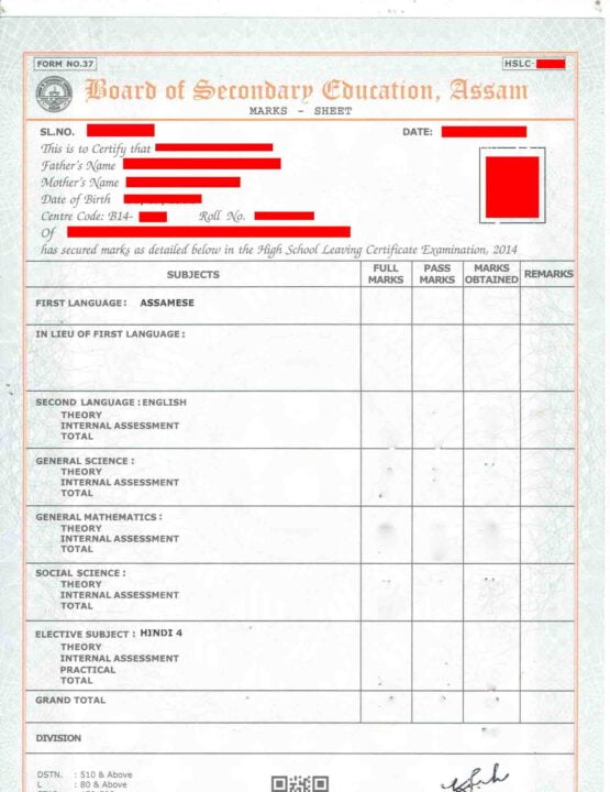 SEBA Result Assam 2025 – HSLC Class 10th Result with Marksheet