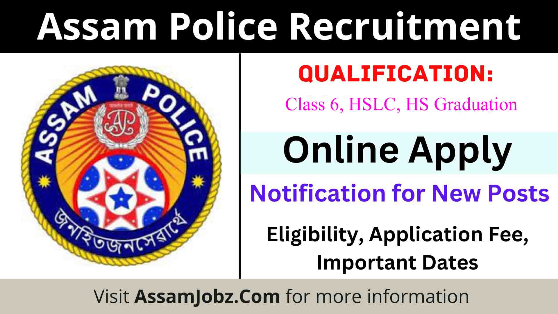 Assam Police Recruitment Apply For Slprb Posts